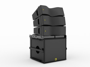 Concert Sound System Line Array L-Acoustics Kiva 2 Setup 3D Модель