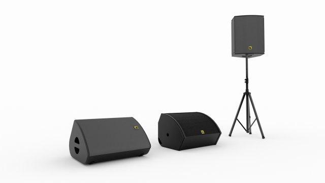 Concert Sound System L-Acoustics Monitor Model 3D .c4d .max .obj .3ds .fbx .stl .blend 