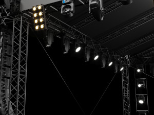 Concert Stage Set Full Detail 3D 모델