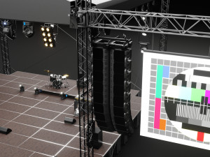 Concert Stage Set Full Detail 3D 모델