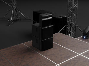 Concert Stage Set Full Detail 3D 모델