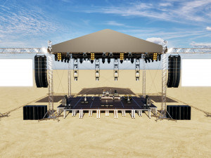 Concert Stage Set Full Detail 3D 모델