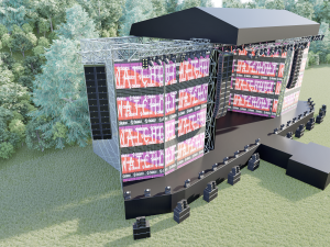Concert and Festival Stage Set 3D Model