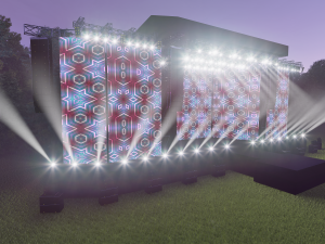 Concert and Festival Stage Set 3D Model