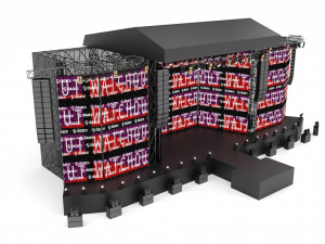 Concert and Festival Stage Set 3D Model