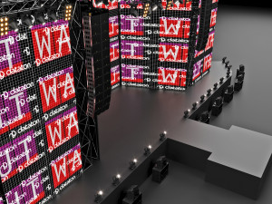 Concert and Festival Stage Set 3D Model