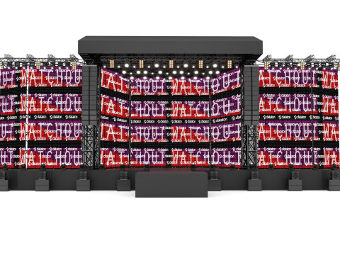 Concert and Festival Stage Set 3D Model