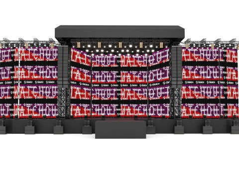 Concert and Festival Stage Set 3D Model