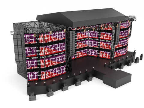 Concert and Festival Stage Set 3D Model