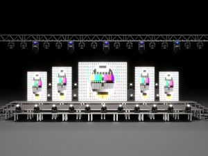 Stage Set Design 3D Model