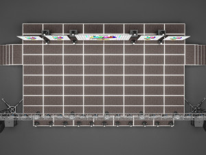 Stage Set Design 3D Model