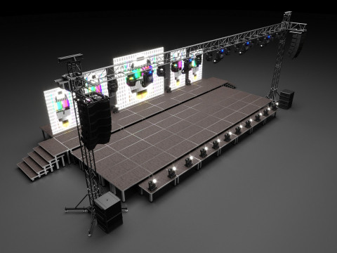 Stage Set Design 3D-Modell