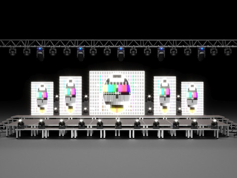 Stage Set Design Model 3D
