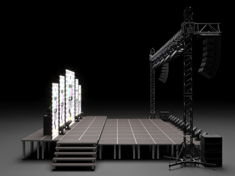 Stage Set Design Model 3D