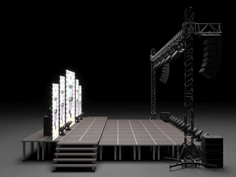 Stage Set Design 3D Model