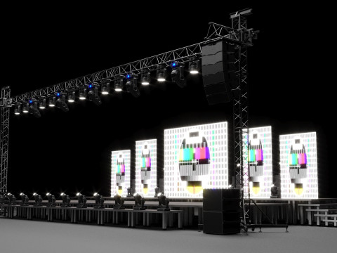 Stage Set Design Model 3D