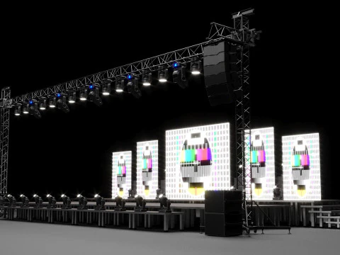 Stage Set Design 3D Model