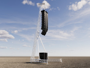 Concert Sound System Line Array 3D Модель