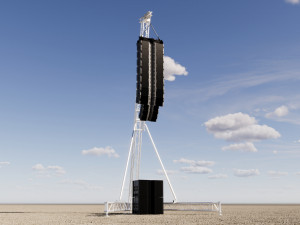 Concert Sound System Line Array Modello 3D