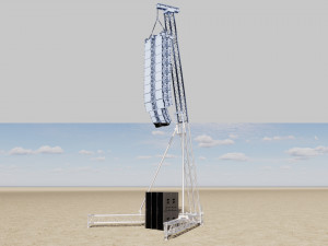 Concert Sound System Line Array Modello 3D