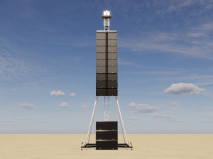 Concert Speaker Tower Modelo 3D