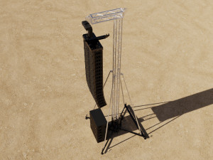 Concert Speaker Tower Modelo 3D