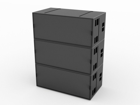 Concert Speaker Tower 3D Модель