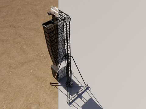 Concert Speaker Tower Model 3D