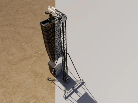 Concert Speaker Tower 3D Model