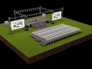 Concert Stage Design Model 3D