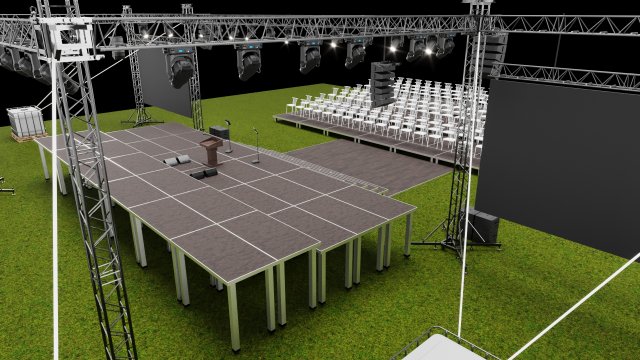 Concert Stage Design 3D Model in Other 3DExport