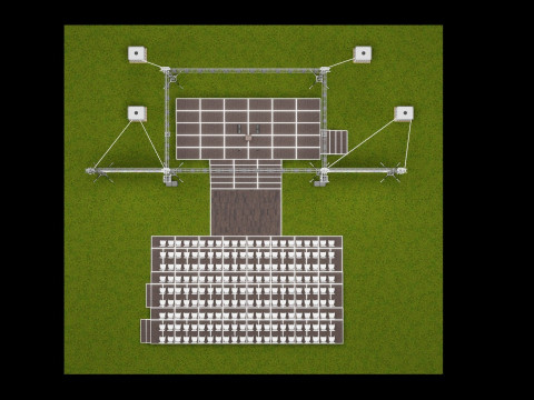 Concert Stage Design 3D Model