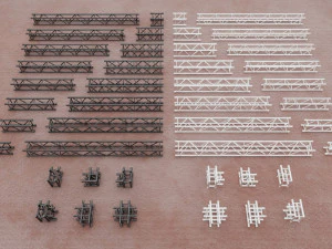 Rangka Elemen Konstruksi Panggung Model 3D