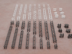 Stage Constructions Elements Truss Modelo 3D