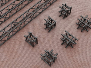 Stage Constructions Elements Truss Modelo 3D