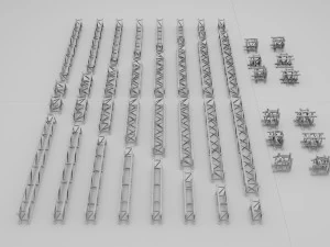 Stage Constructions Elements Truss 3D Model