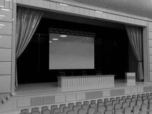 Convention Hall 3D Model