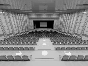 Convention Hall 3D Model