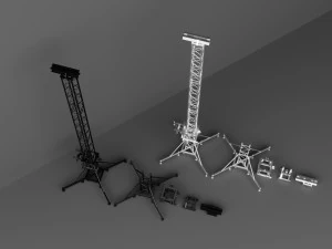 Detailed Concert Truss Leg 3D Model