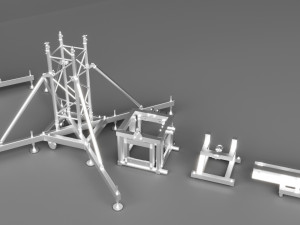 Detailed Concert Truss Leg Modello 3D