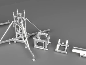 Detailed Concert Truss Leg 3D Model