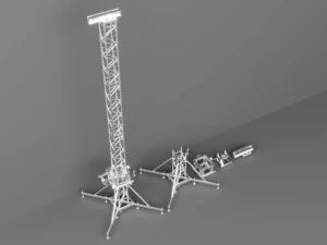 Detailed Concert Truss Leg 3D Model