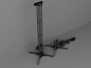 Detailed Concert Truss Leg 3D Model
