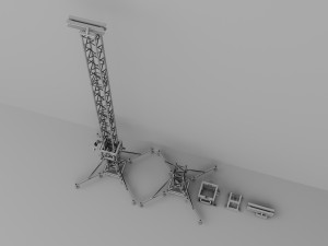 Detailed Concert Truss Leg Modello 3D