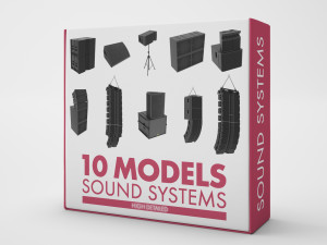 10 Models Sound Systems Collection 3Dモデル