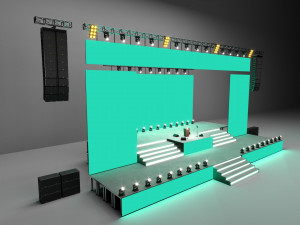 Concert Stage Modelo 3D