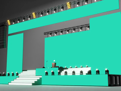 Concert Stage 3D Model