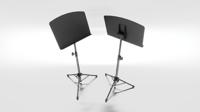 Music Stand Modelo 3D .c4d .max .obj .3ds .fbx .stl .blend 