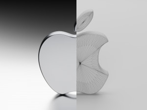 Apple Logo 3D Print Model