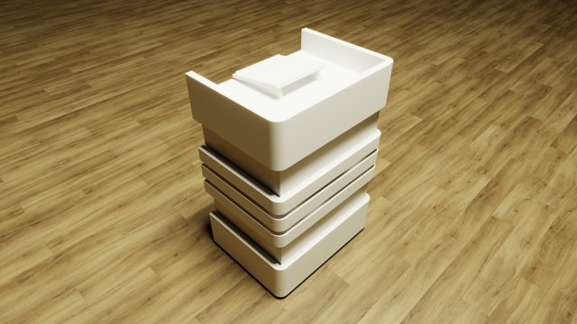 Lectern Podium 3D 模型 .c4d .max .obj .3ds .fbx .stl .blend 